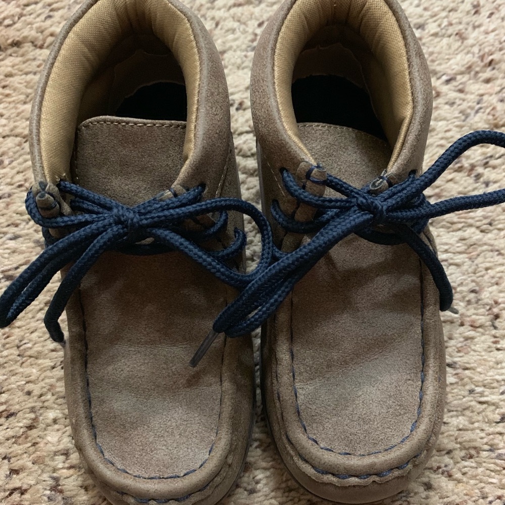 Boys leather booties